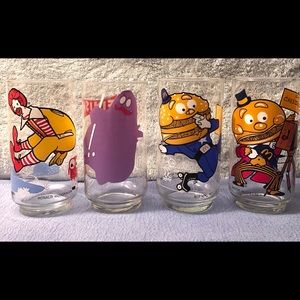 McDonaldland Action Series Glasses, Set  of 4